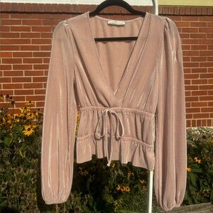 Shiny Pink Low Cut Dainty Top